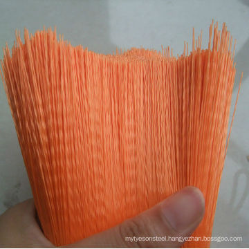 pet crimped filament in various sheeny colors